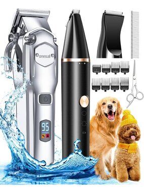 Heavy Duty Dog Clippers Grooming Kit for Thick Coats - Pet Grooming Essentials
